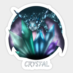 Chibi Crystal Dragon Sticker